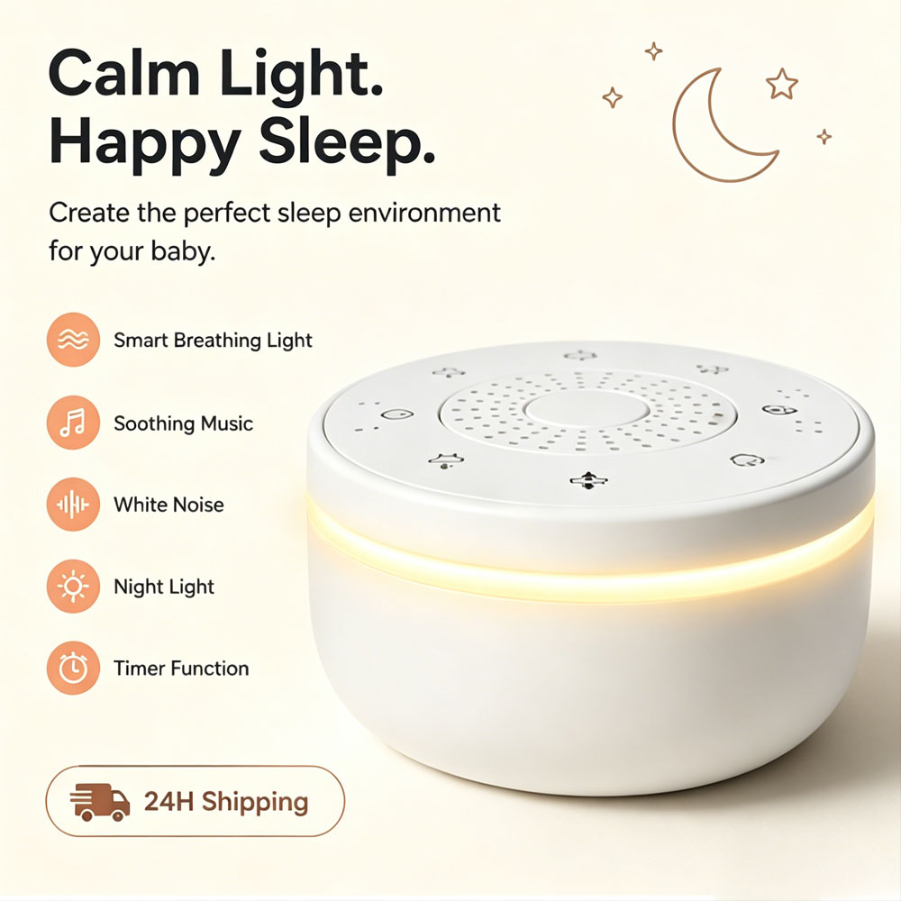 Audio Music Light - Sleep White Noise Machine with Soothing