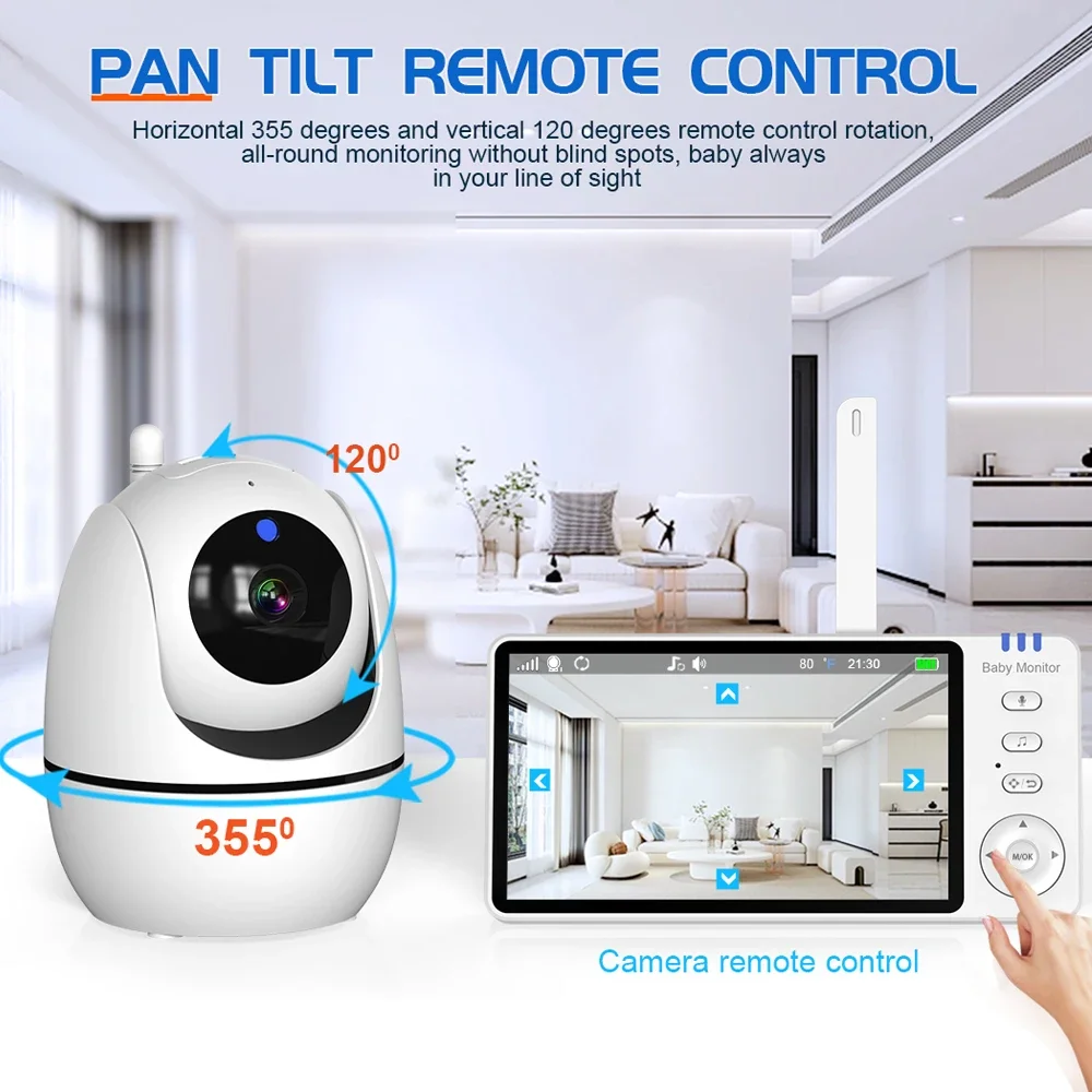 5 Inch Video Baby Monitor With - Audio Music To Video 리뷰 및 가격