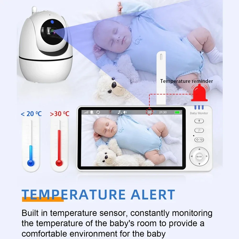5 Inch Video Baby Monitor With - Audio Music To Video 리뷰 및 가격