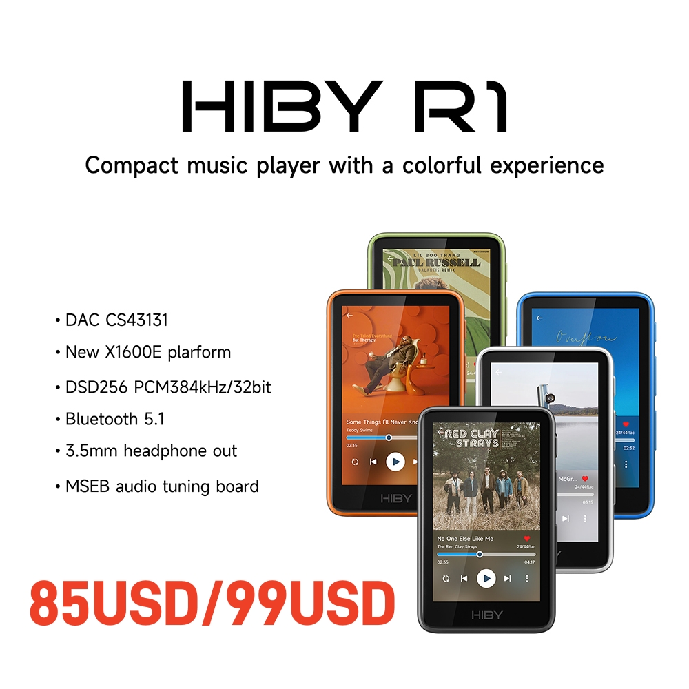 HiBy R1 HiFi Audio Music Playe - Audio Music Web 리뷰 및 가격