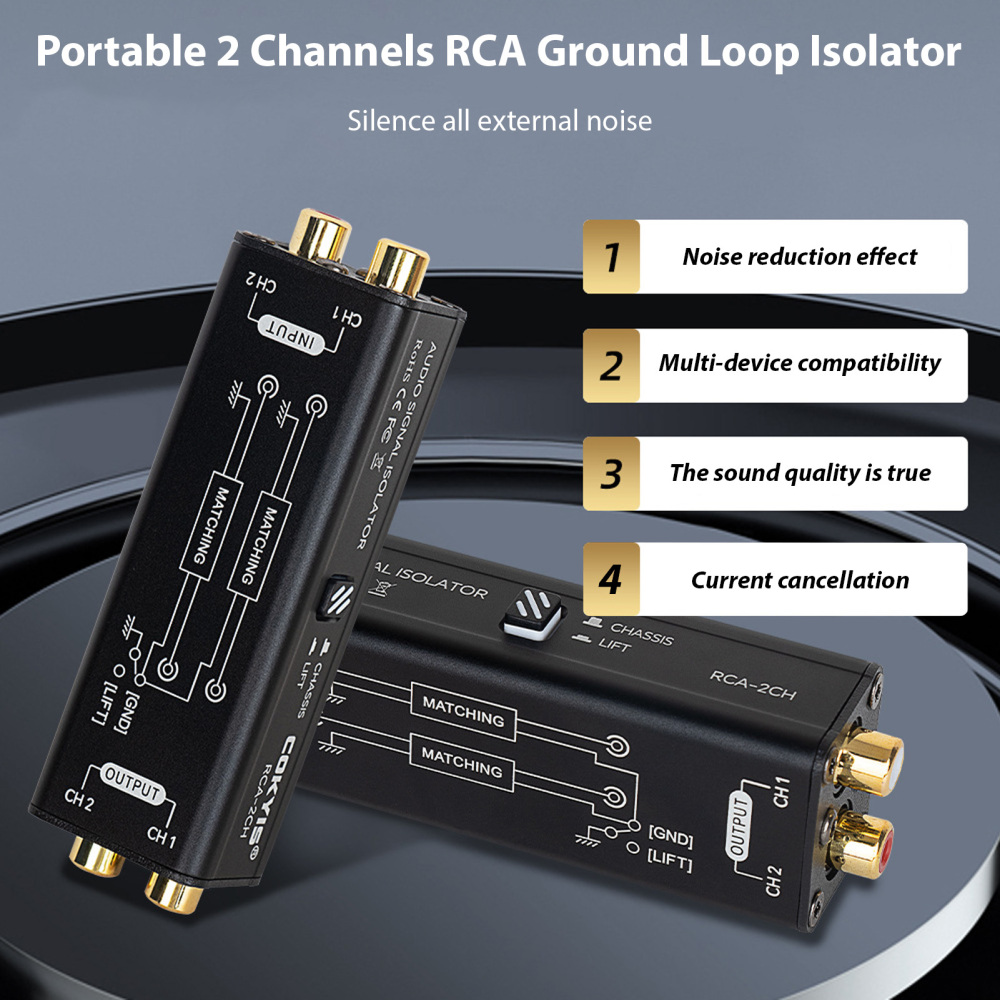 Portable 2 Channels RCA Ground - Audio Music Isolator 리뷰 및 가격