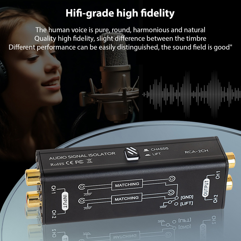 Portable 2 Channels RCA Ground - Audio Music Isolator 리뷰 및 가격