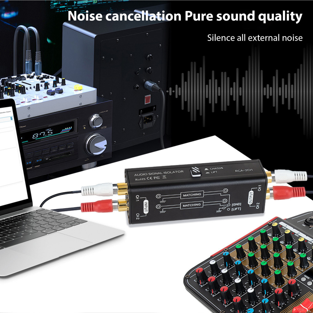 Portable 2 Channels RCA Ground - Audio Music Isolator 리뷰 및 가격