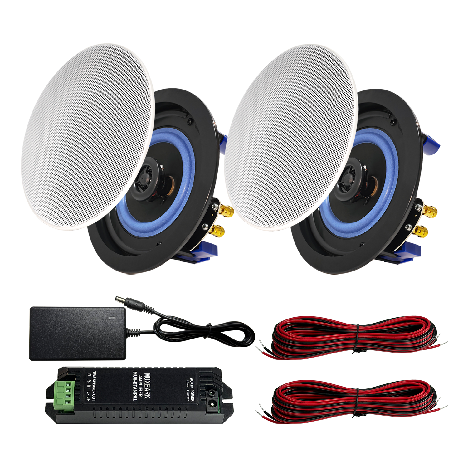 MUXEARK 2PCS 4 Inch Home Audio - Audio Music Apple 리뷰 및 가격