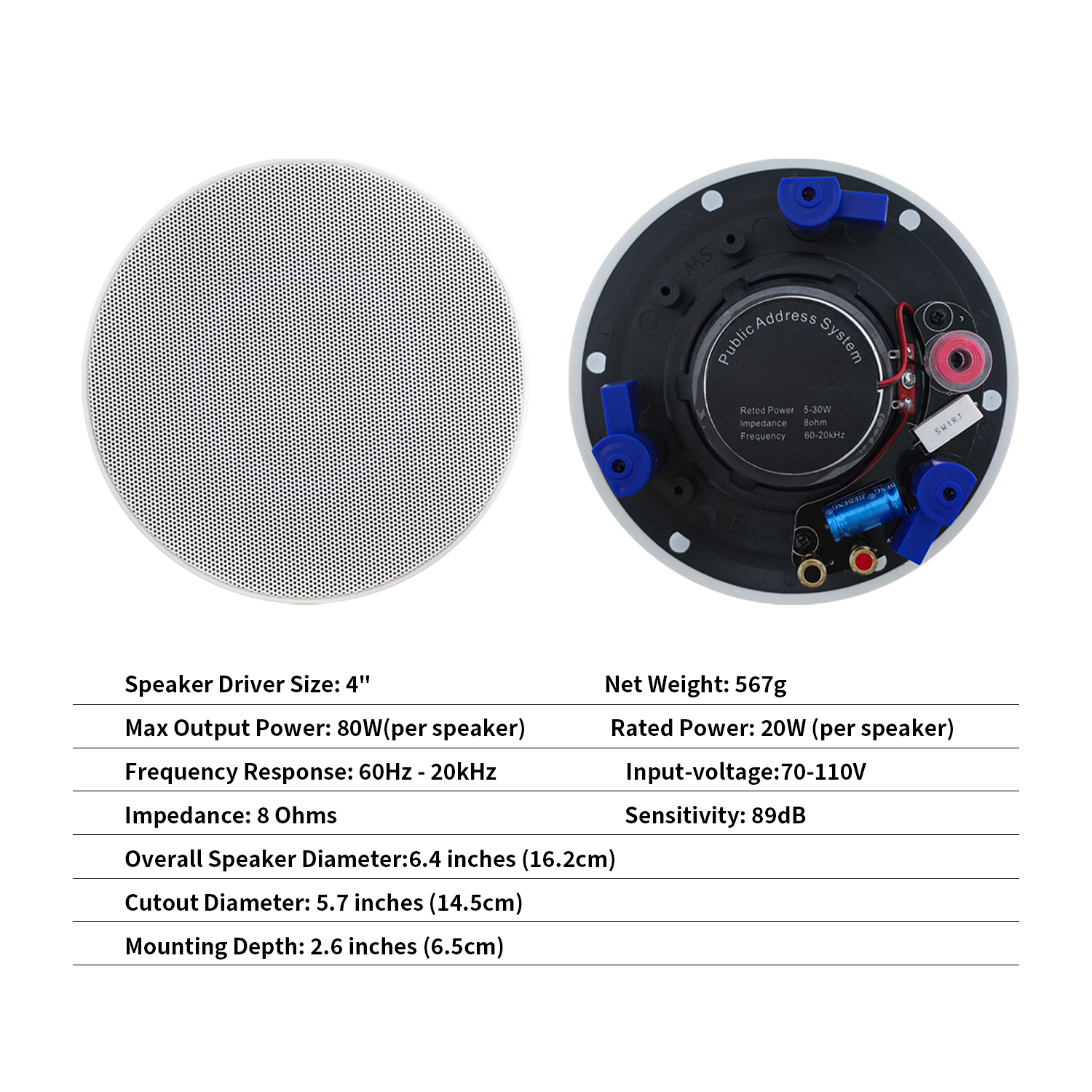MUXEARK 2PCS 4 Inch Home Audio - Audio Music Apple 리뷰 및 가격