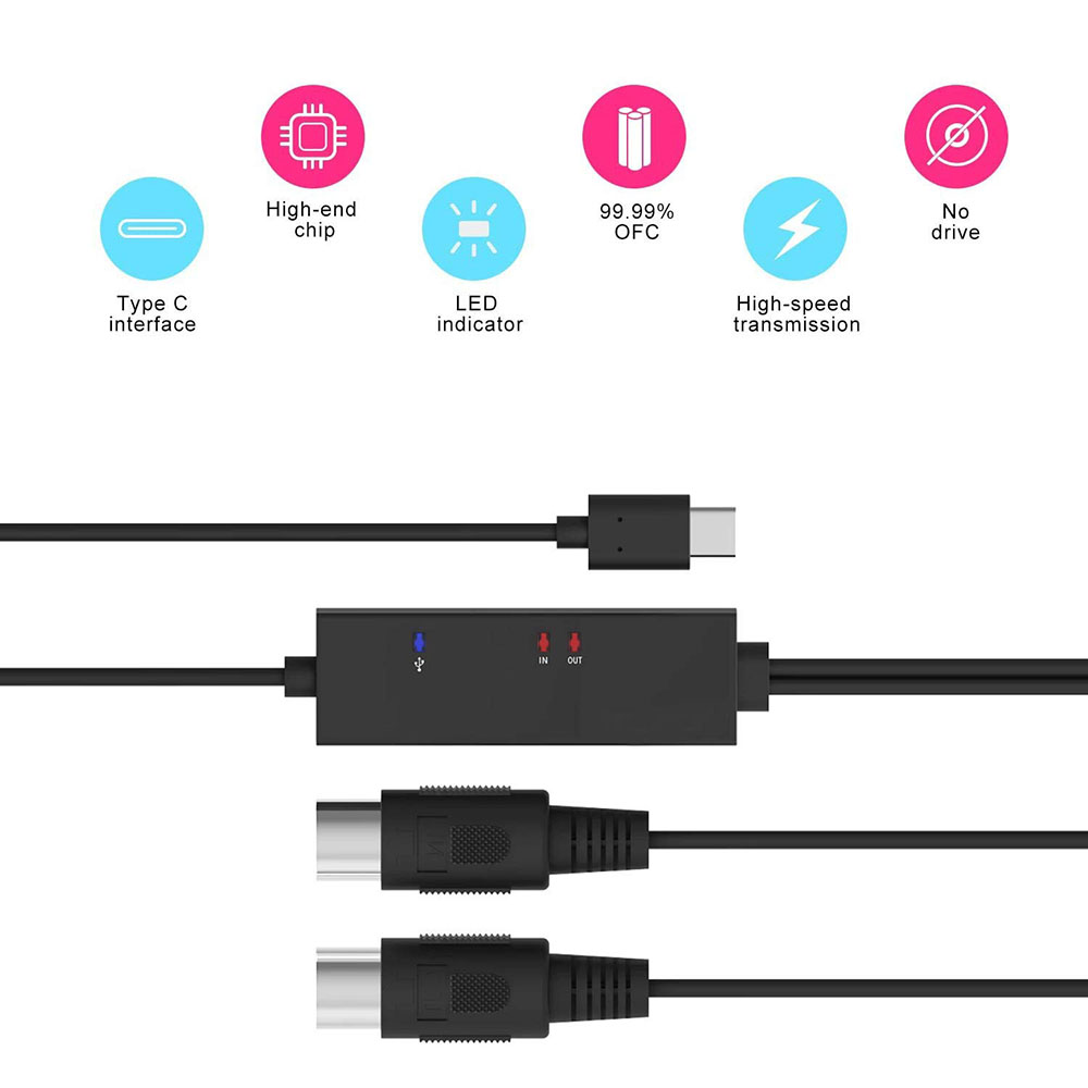 On-The-Go Midi Hub Type-C To M - Audio Music Hub 리뷰 및 가격