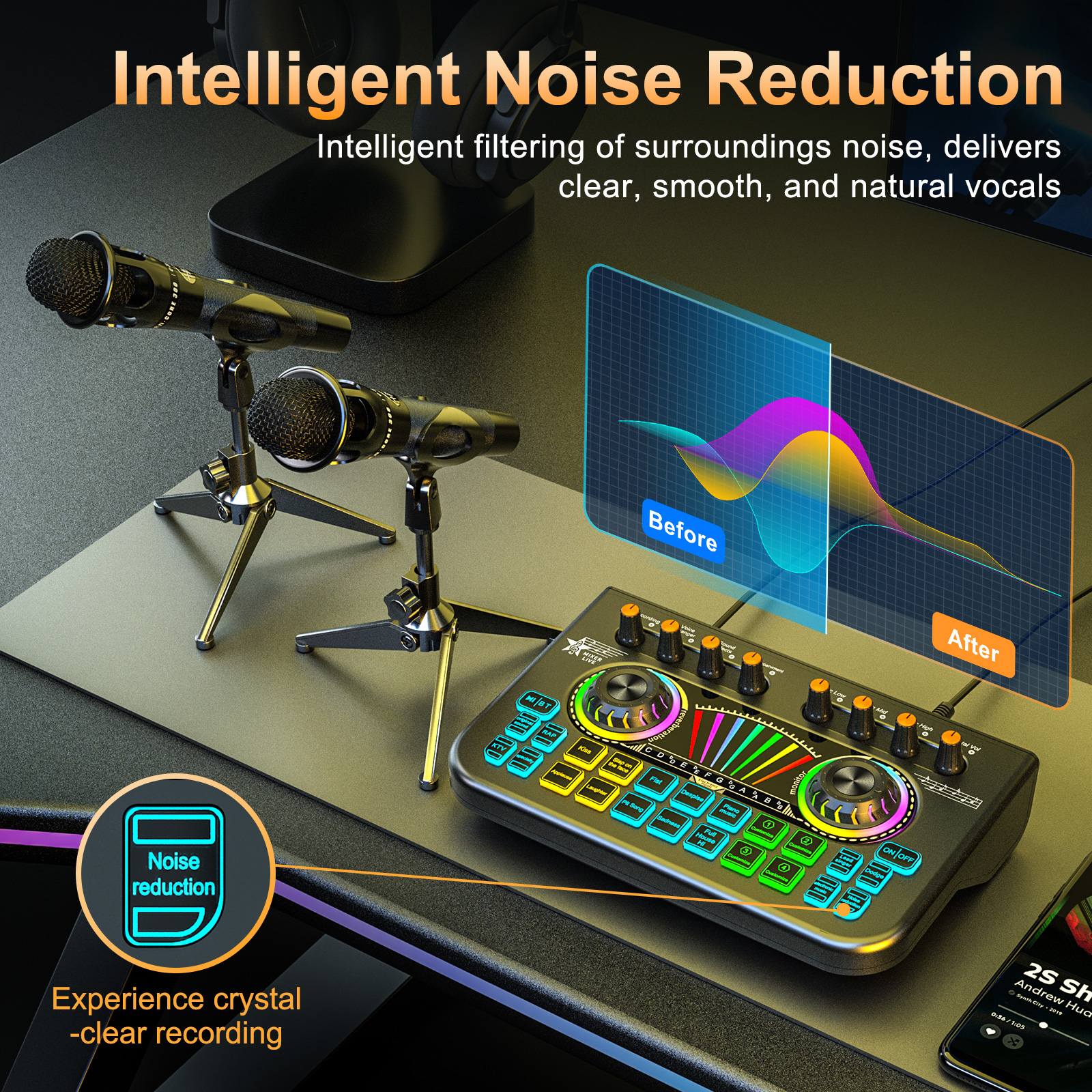 Tenlamp Sound Board to Play Mu - Audio Music Changer 리뷰 및 가격