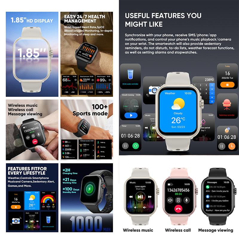 Smart Watch Ultra 2 SE Men Wom - Audio Music Apple 리뷰 및 가격