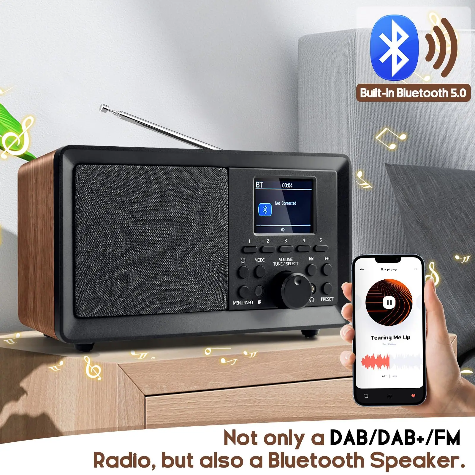 Retro Style DAB/DAB+/FM Digita - Audio Music Apple 리뷰 및 가격