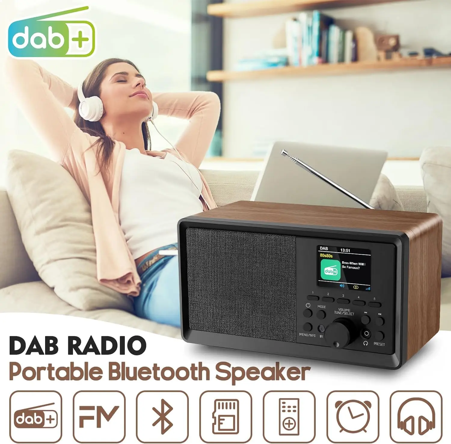 Retro Style DAB/DAB+/FM Digita - Audio Music Apple 리뷰 및 가격