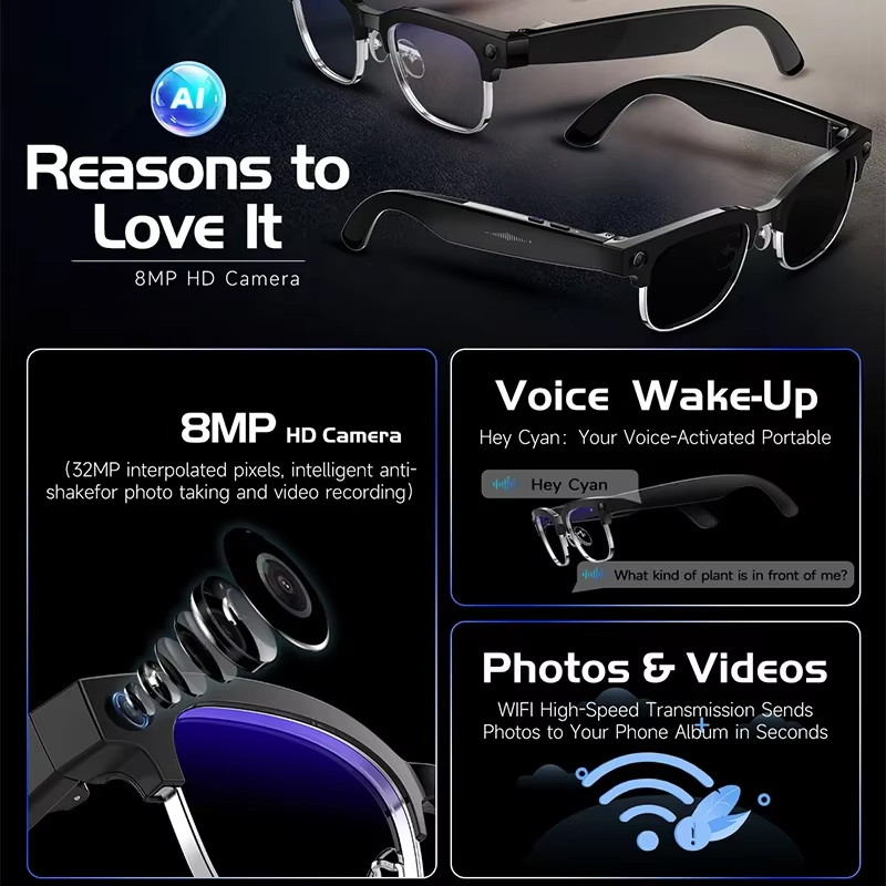 Smart Camera Glasses Photo and - Audio Music Ai 리뷰 및 가격