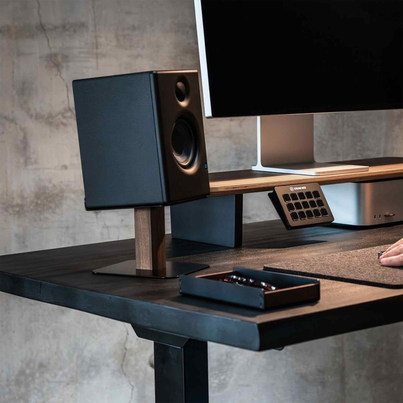 Black Walnut Speaker Stand Des - Music Stand Folding 리뷰 및 가격