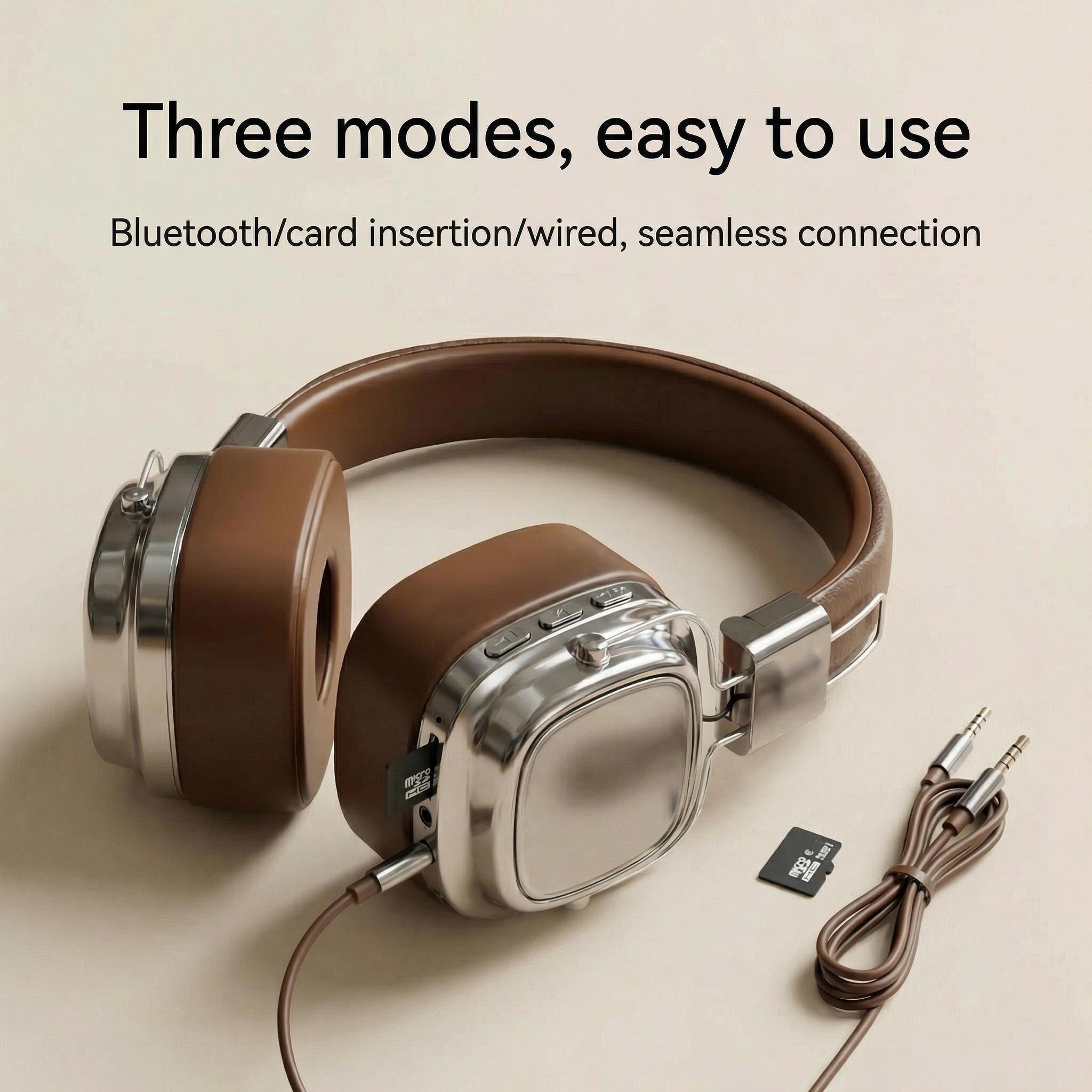 Retro Leather Over-ear Headpho - Audio Music Apple 리뷰 및 가격