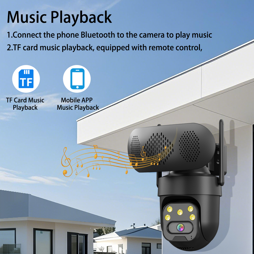 5MP HD WiFi IP Camera with Mus - Audiovision Music Player 리뷰 및 가격