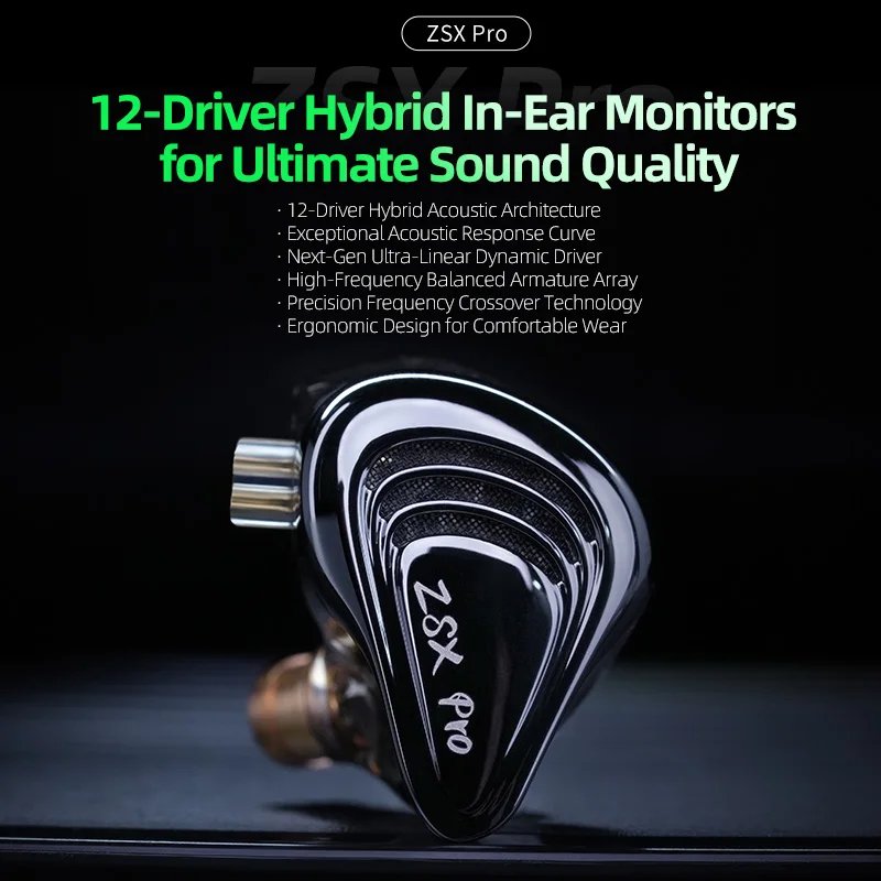 KZ ZSX Pro 5BA 1DD Hybrid Driv - Audio Music Technology 리뷰 및 가격