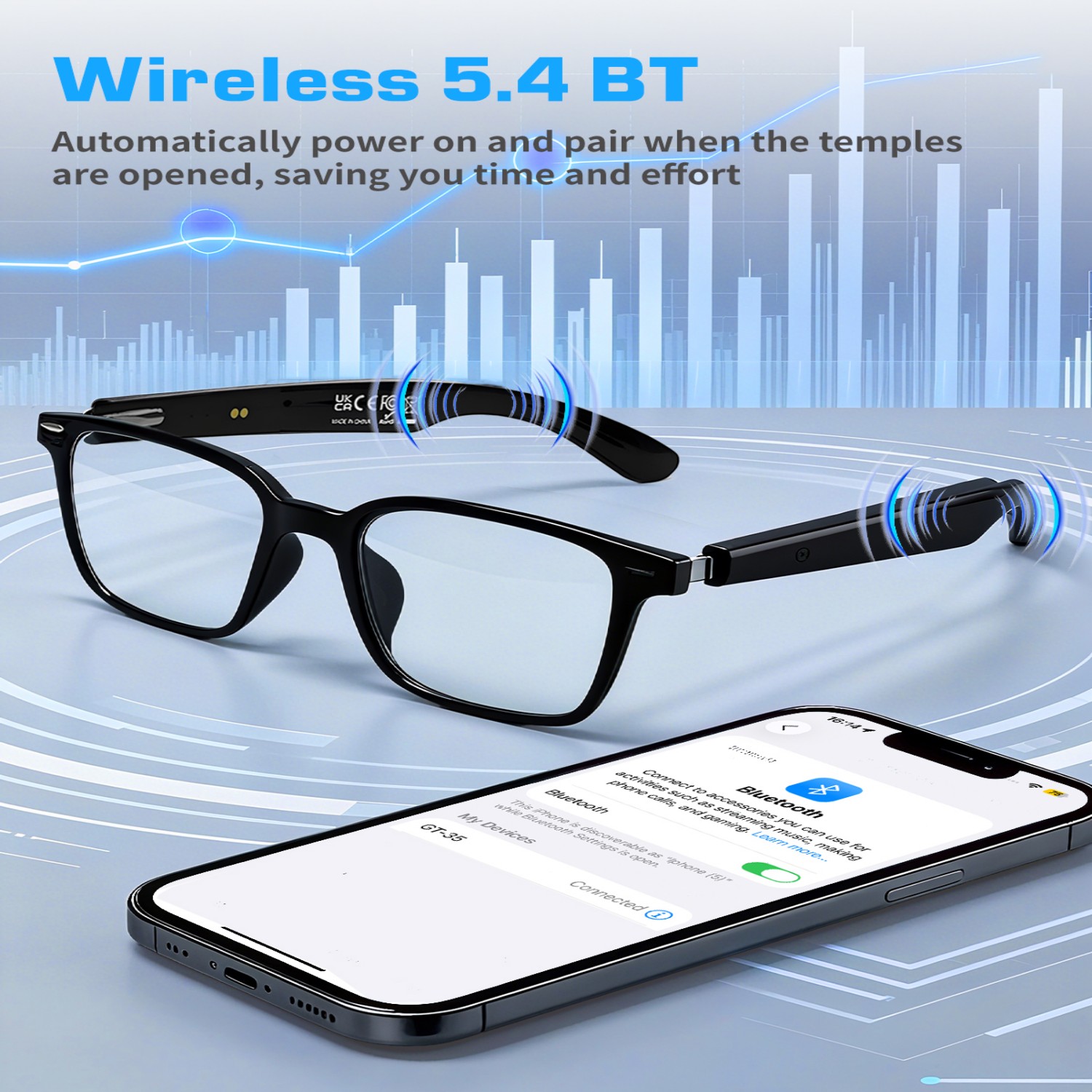 GT35 Smart Glasses with AI Tra - Audio Music Ai 리뷰 및 가격