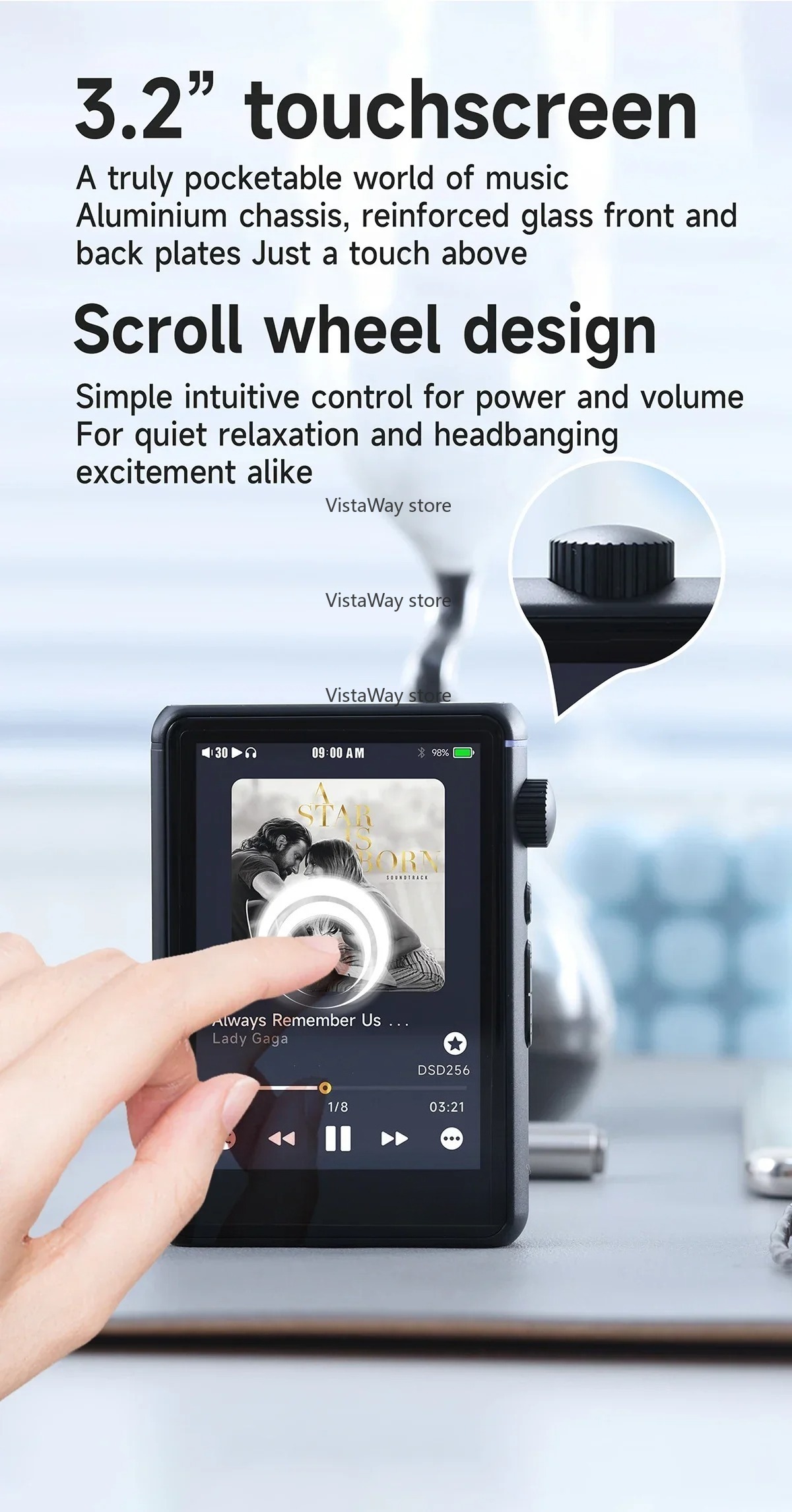Bluetooth WiFi Music Player MP - Audio Music Web 리뷰 및 가격
