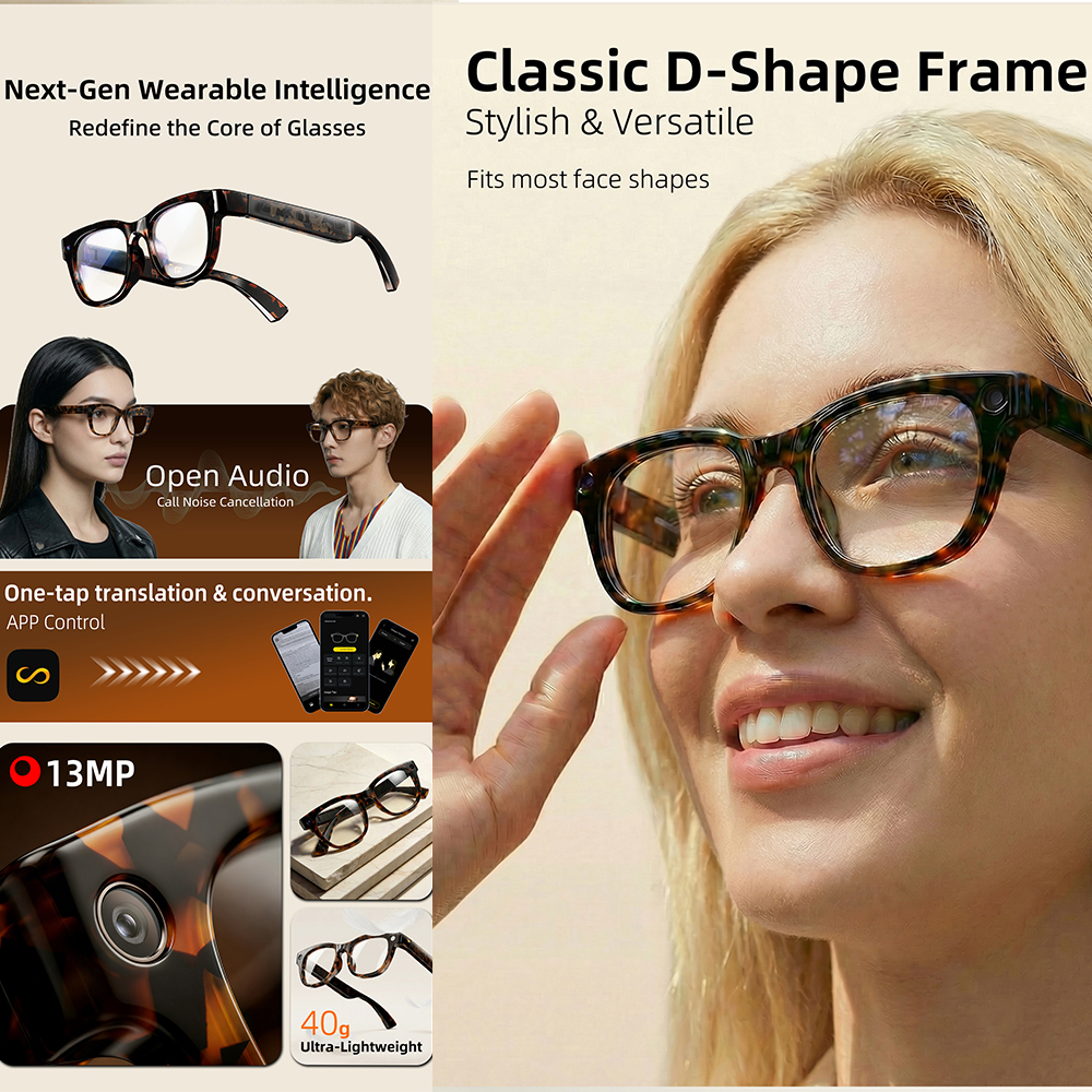 G600 Pro AI Smart Glasses 13MP - Audio Music To Video 리뷰 및 가격