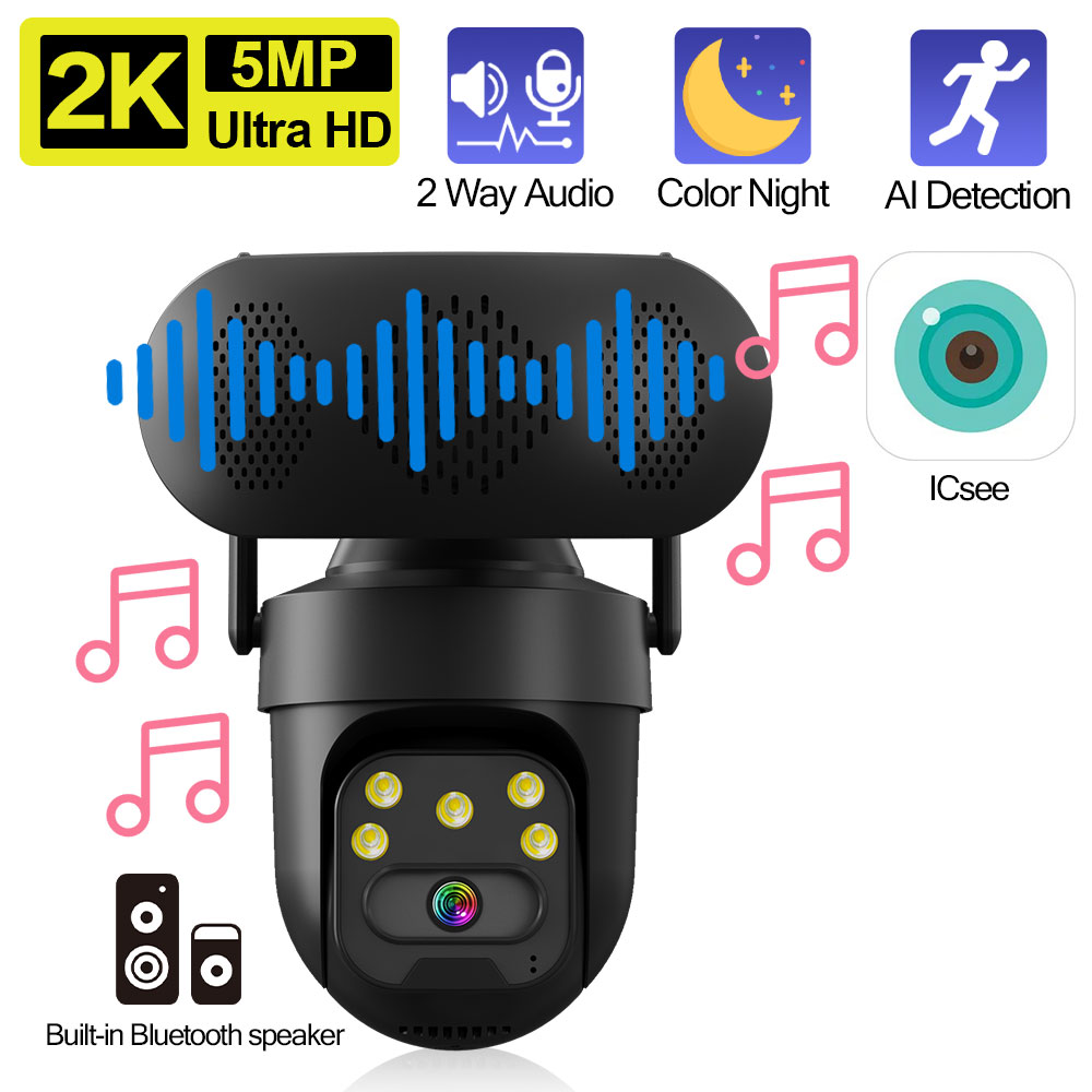 ICSEE 5MP WiFi PTZ IP Camera w - Audiovision Music Player 리뷰 및 가격