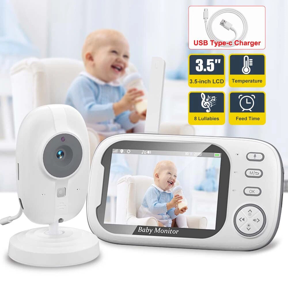 3.5'' Video Baby Monitor 2.4G  - Audio Music To Video 리뷰 및 가격