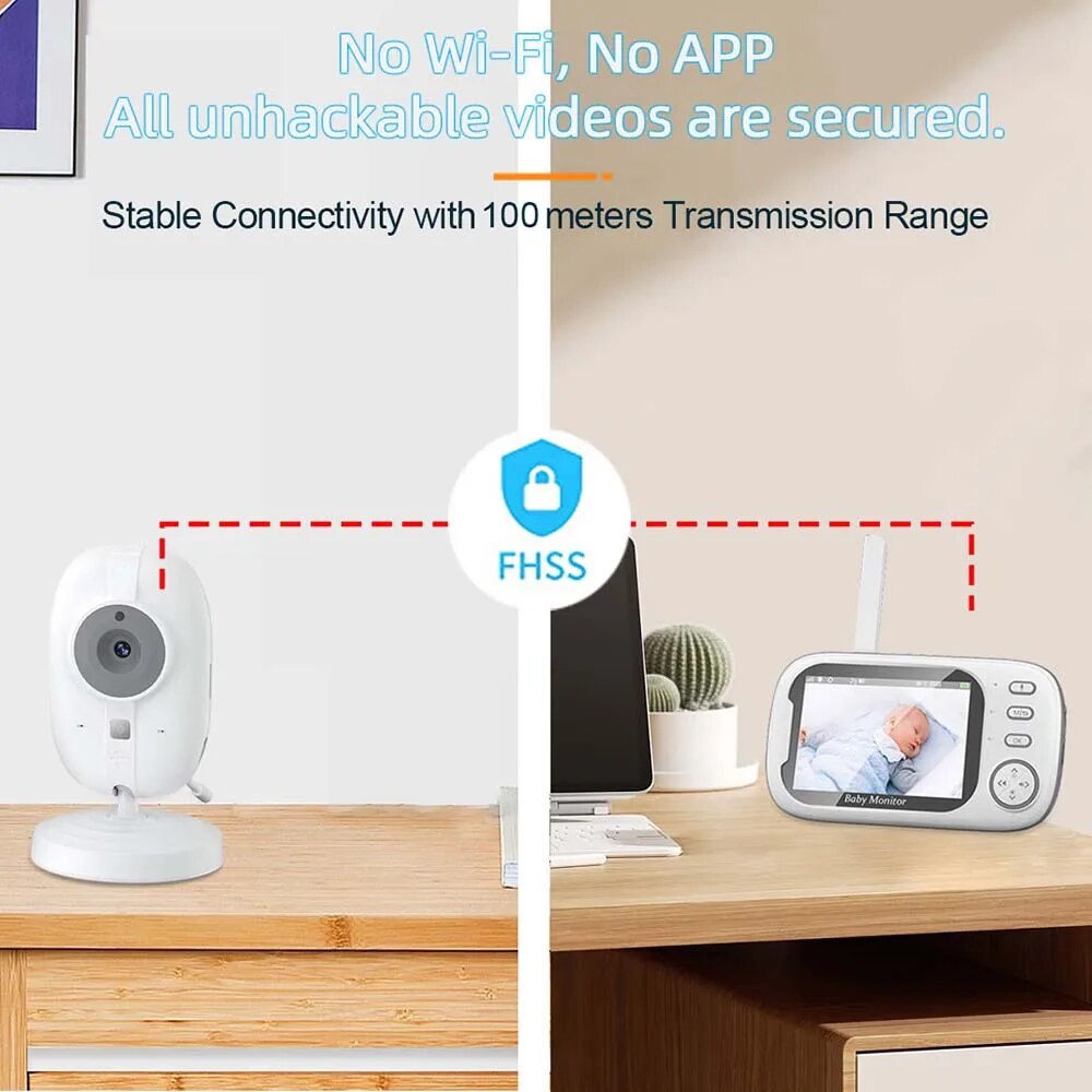 3.5'' Video Baby Monitor 2.4G  - Audio Music To Video 리뷰 및 가격