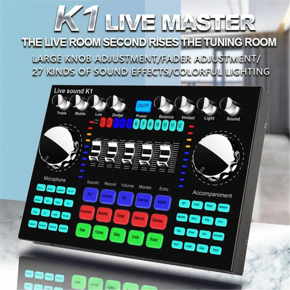 K1 Live Sound Card Voice Chang - Audio Music Changer 리뷰 및 가격