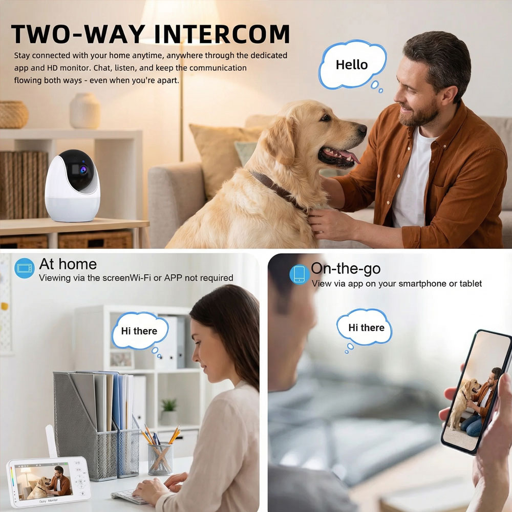 Smart Baby Monitor with Night  - Audio Music Light 리뷰 및 가격