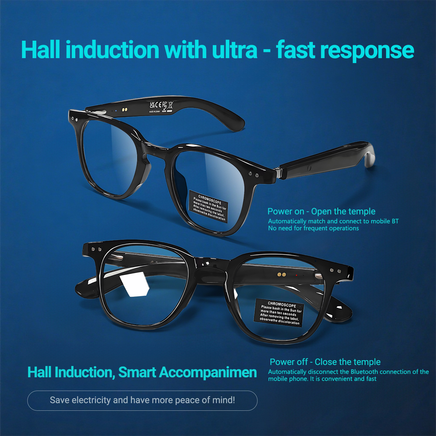 Photochromic Smart Glasses Ant - Audio Music To Video 리뷰 및 가격