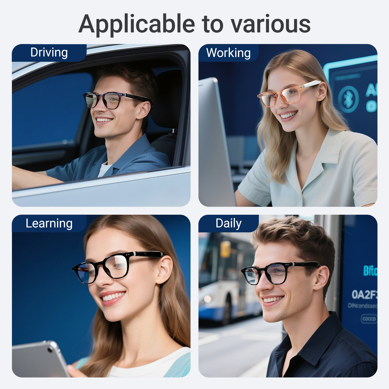 Photochromic Smart Glasses Ant - Audio Music To Video 리뷰 및 가격