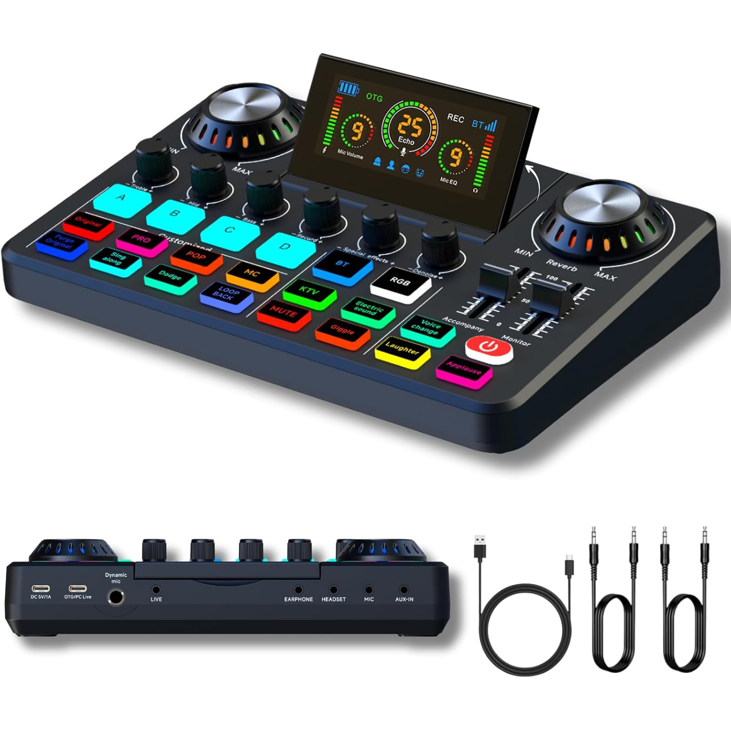 Audio Mixer, Live Sound Card w - Audio Music Changer 리뷰 및 가격
