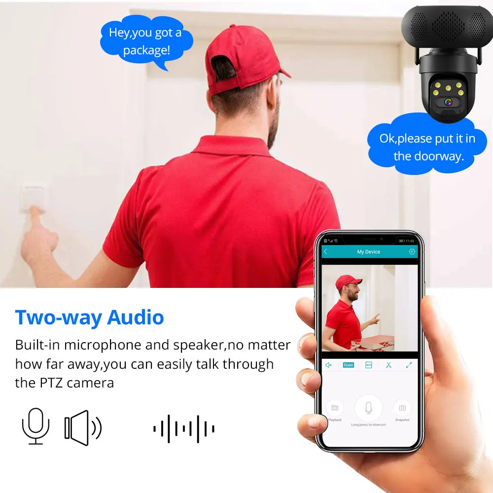 ICSEE 5MP WiFi PTZ IP Camera w - Audiovision Music Player 리뷰 및 가격