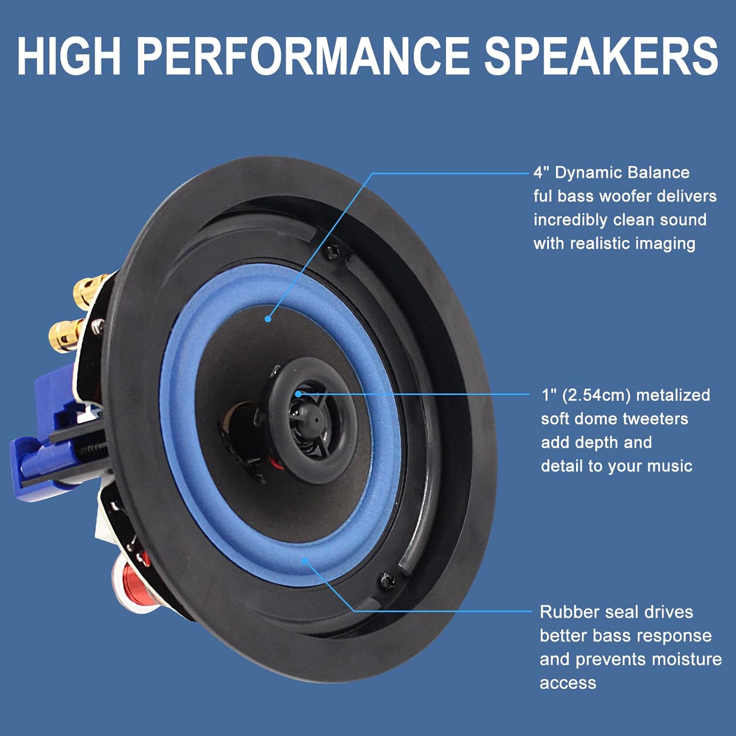 Herdio 4 Inch Ceiling Speaker  - Audio Music Apple 리뷰 및 가격