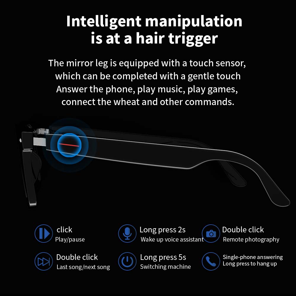 SENBONO E13 Smart Glasses:Blue - Audio Music Light 리뷰 및 가격